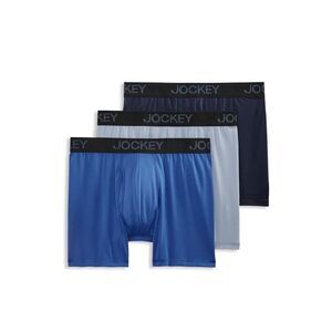 Jockey® Essentials Men's Microfiber Moisture Wicking Boxer Brief Underwear 3 Pac
